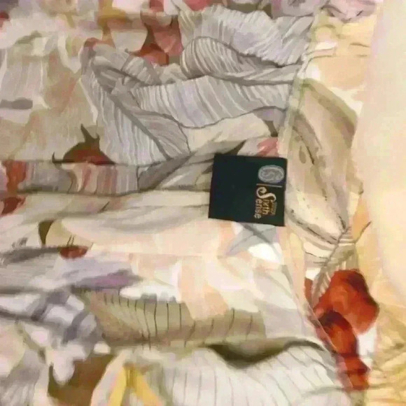 Vintage tropical print pleated skirt with splits size 40 - Picture 7 of 7